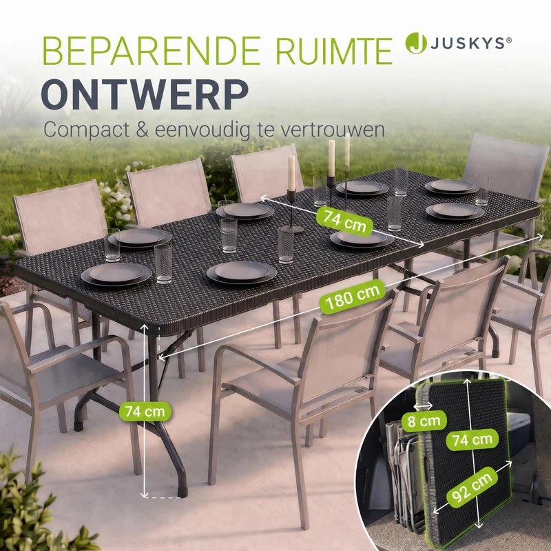 Klappbarer Gartentisch Easyfold