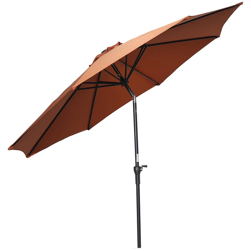Garden Impressions Lotus parasolset Ø300 cm koper met voet en hoes