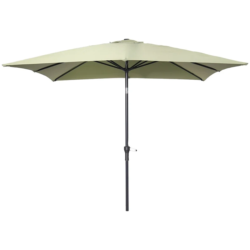 Garden Impressions Lotus parasolset 250x250 olijf met voet en hoes