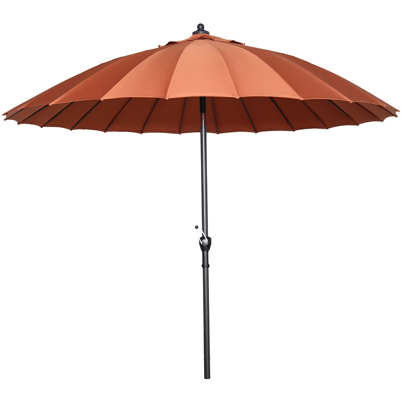 Garden Impressions Manilla parasolset koper met voet 30 kg en hoes