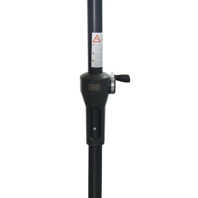 Garden Impressions Manilla parasolset taupe met voet 30 kg en hoes