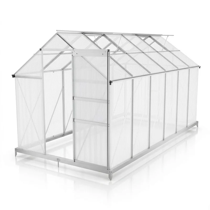 Aluminium Gewächshaus mit Fundament