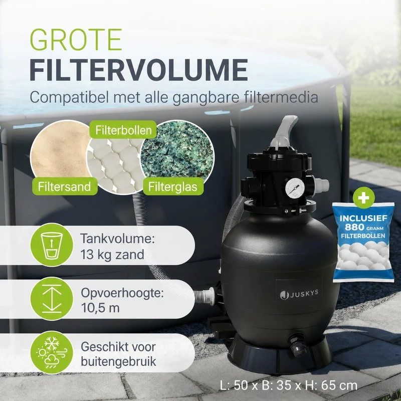 Sandfilteranlage für Pools bis 47m³