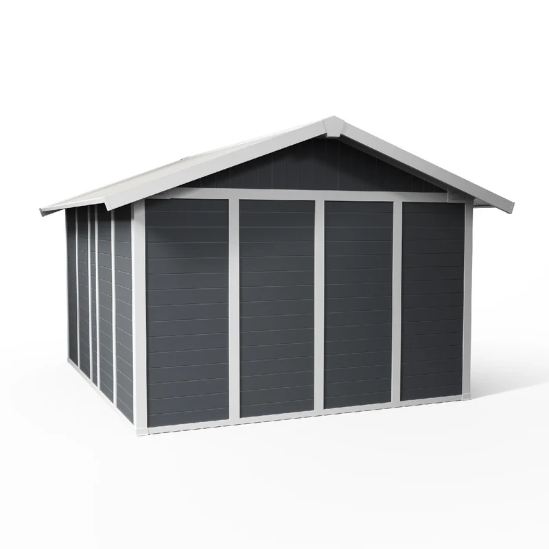 Abri de jardin 11 m² gris foncé Déco