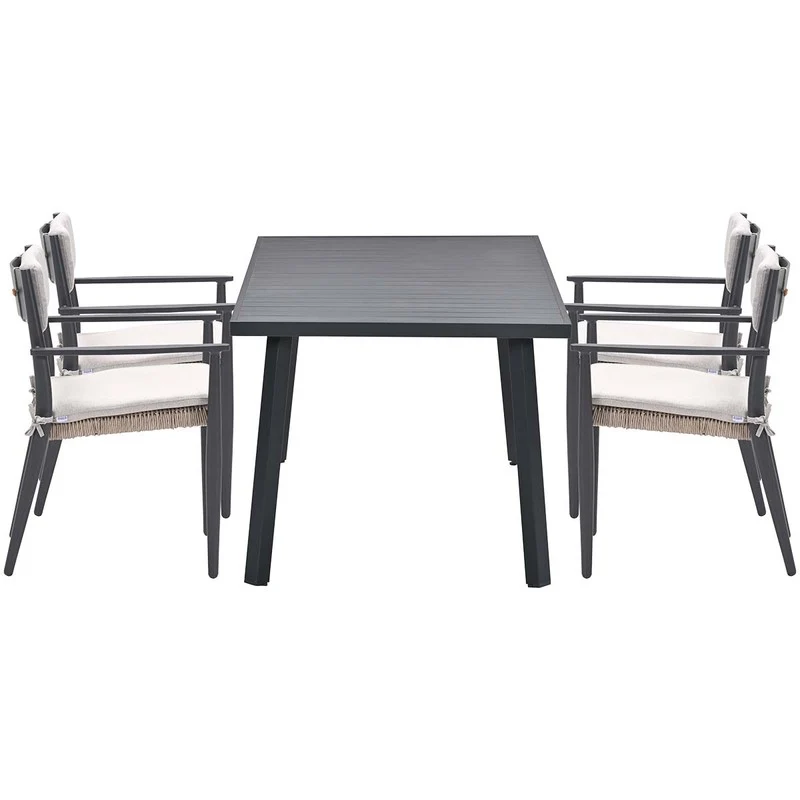 Garden Impressions Parijs tuinstoelen 4 stuks + Terni tafel 160 cm