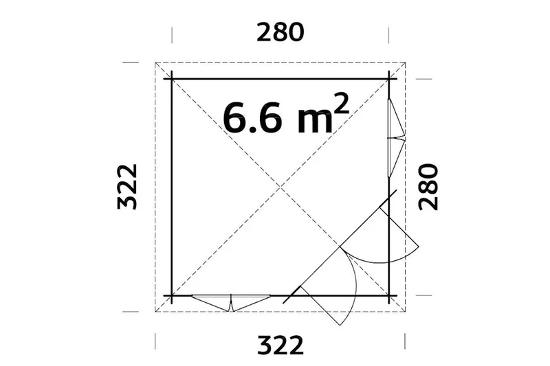 Palmako 5-Eck Gartenhaus Modell Melanie 44