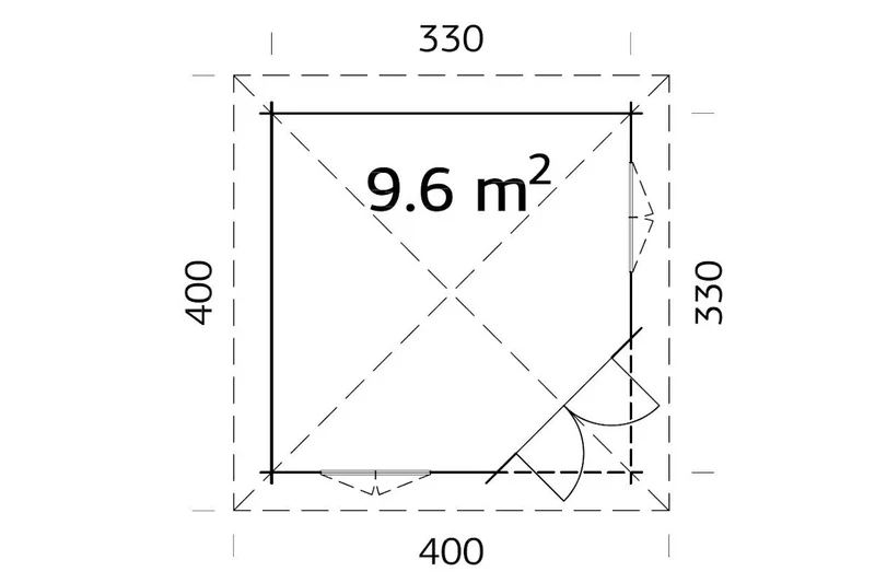 Palmako 5-Eck Gartenhaus Modell Melanie 44