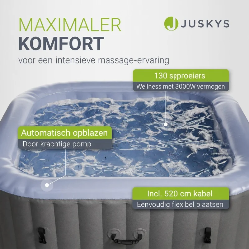 Whirlpool aufblasbar für 4-6 Personen