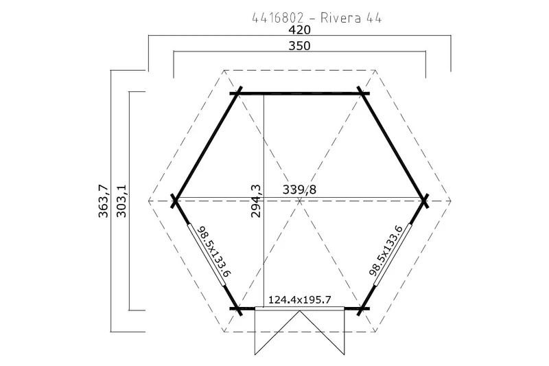 Lasita Maja Pavillon Modell Rivera