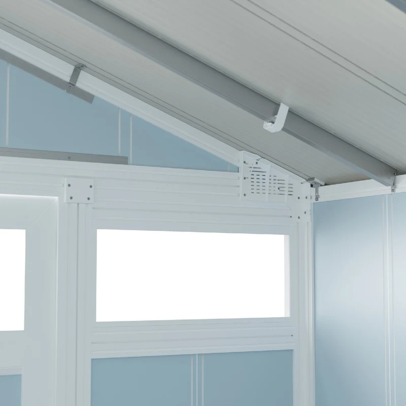 Abri de jardin 7,5 m² gris - bleu Utility