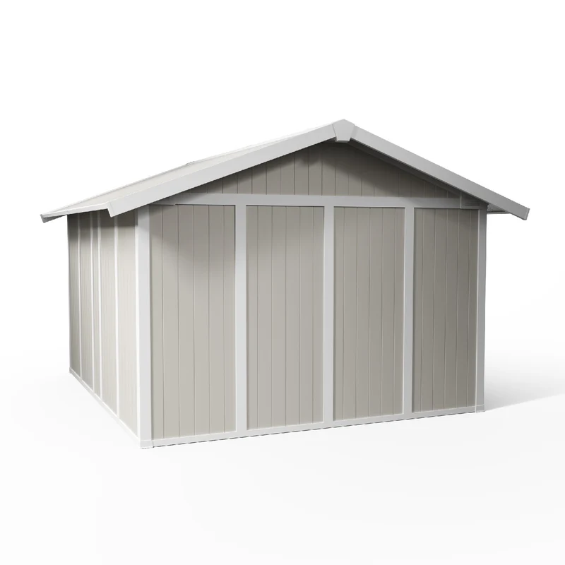 Abri de jardin 11 m² gris - vert Utility