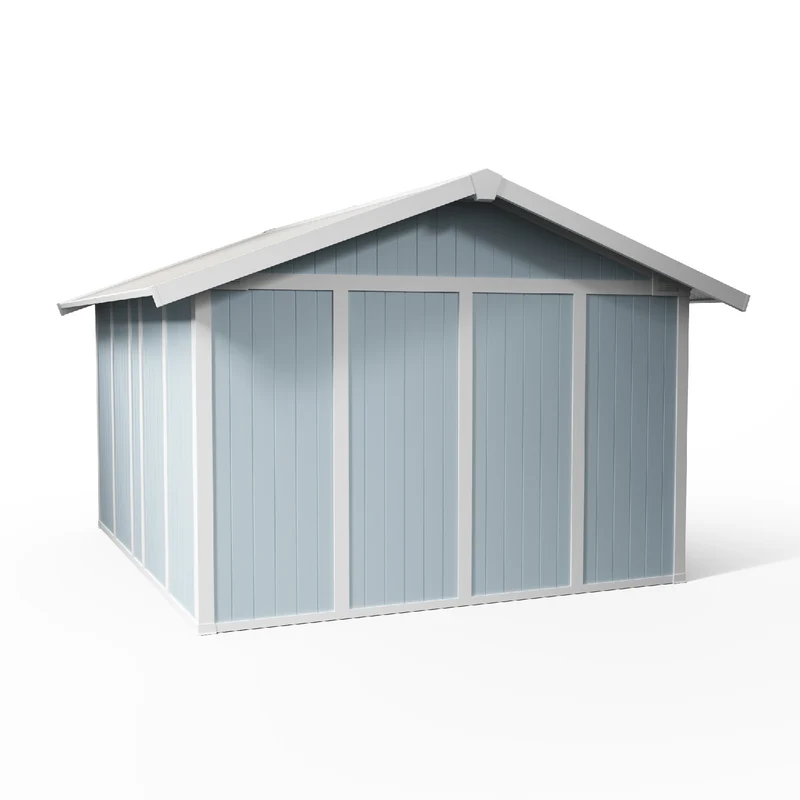Abri de jardin 11 m² gris - bleu Utility