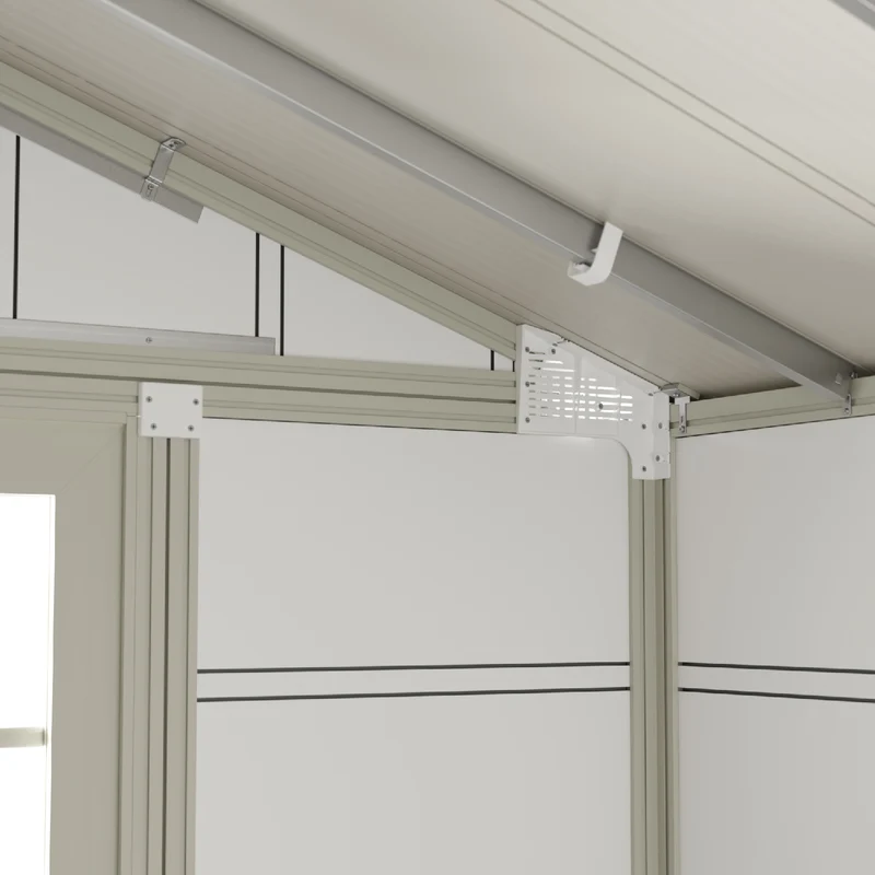 Abri de jardin 4,9 m² gris-vert Utility