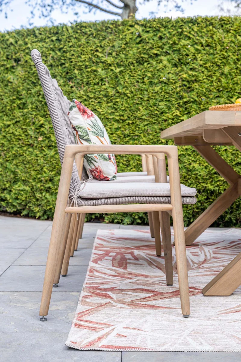 Garden Impressions Skala tuinstoelen set van 4 acacia / rope