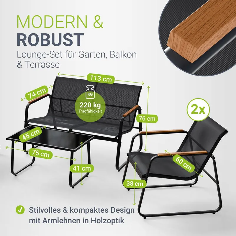 Gartenmöbelset Genua 4-teilig