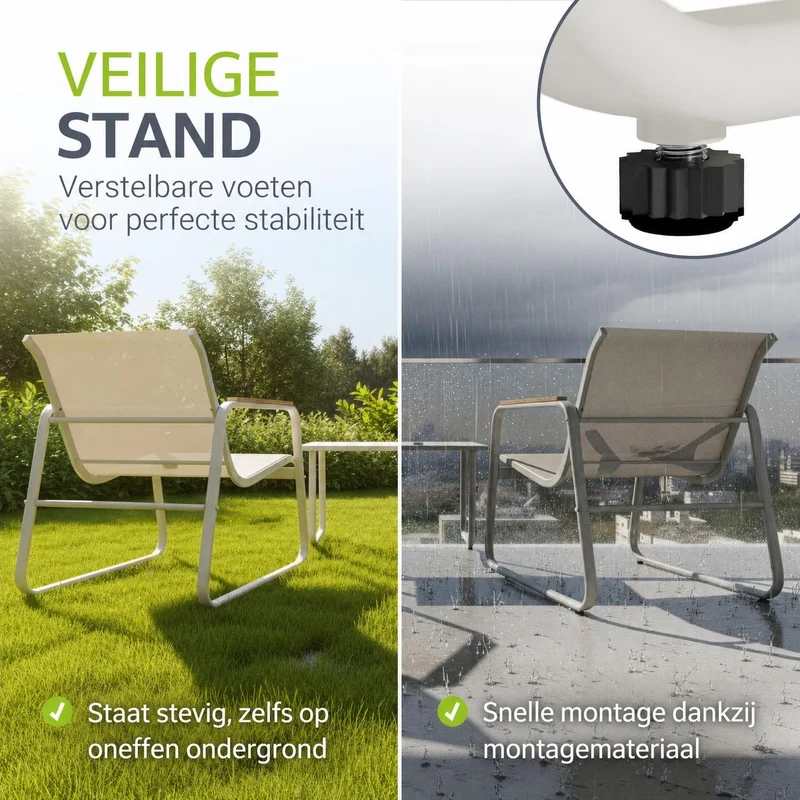 Gartenmöbelset Genua 4-teilig