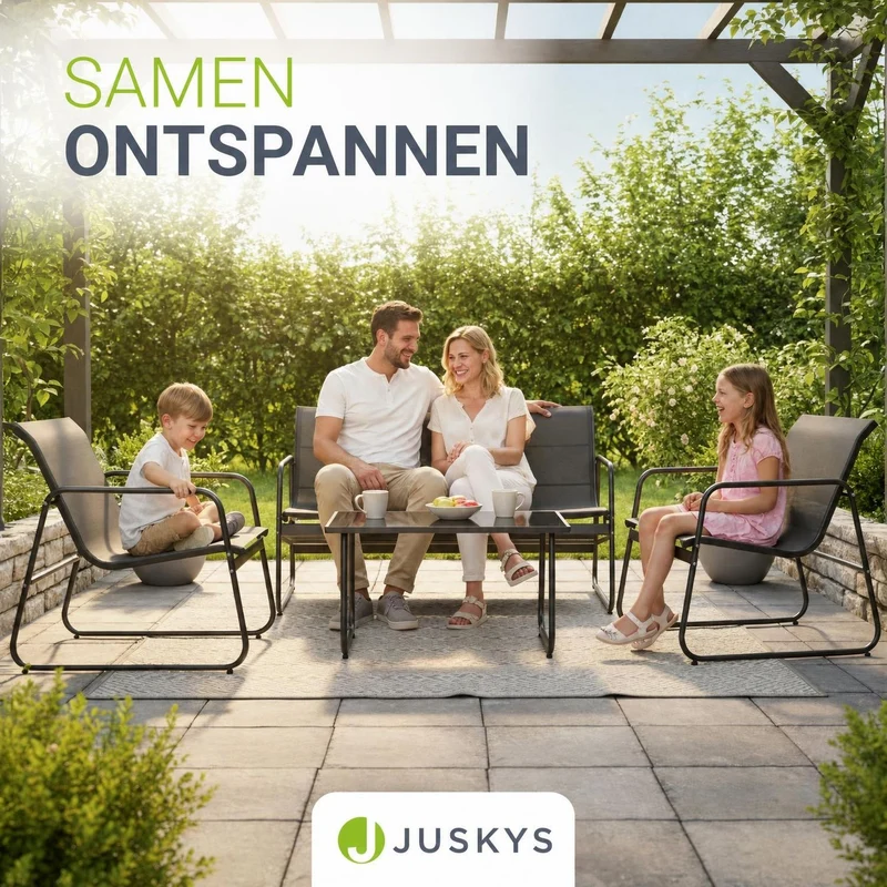 Gartenmöbelset Genua 4-teilig