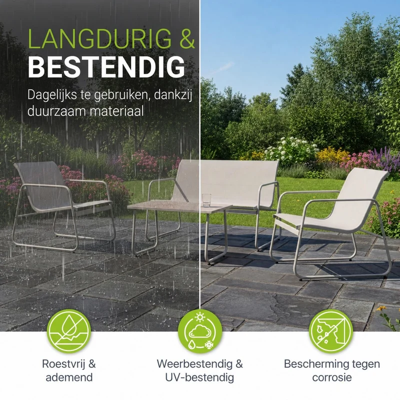Gartenmöbelset Genua 4-teilig