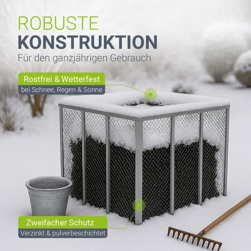 Metall Komposter für Gartenabfälle
