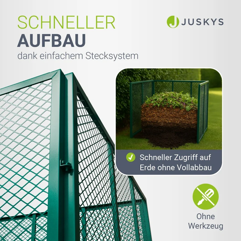 Metall Komposter für Gartenabfälle