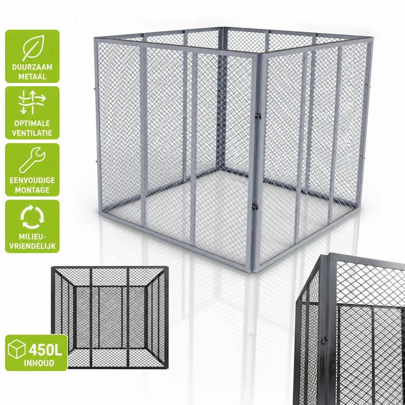 Metall Komposter für Gartenabfälle