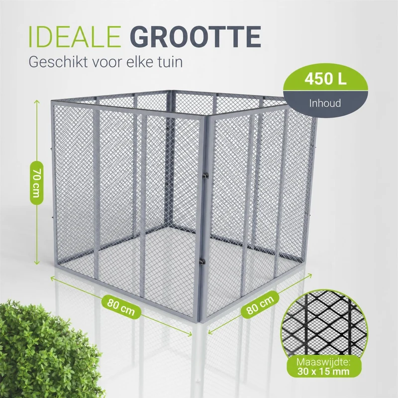 Metall Komposter für Gartenabfälle