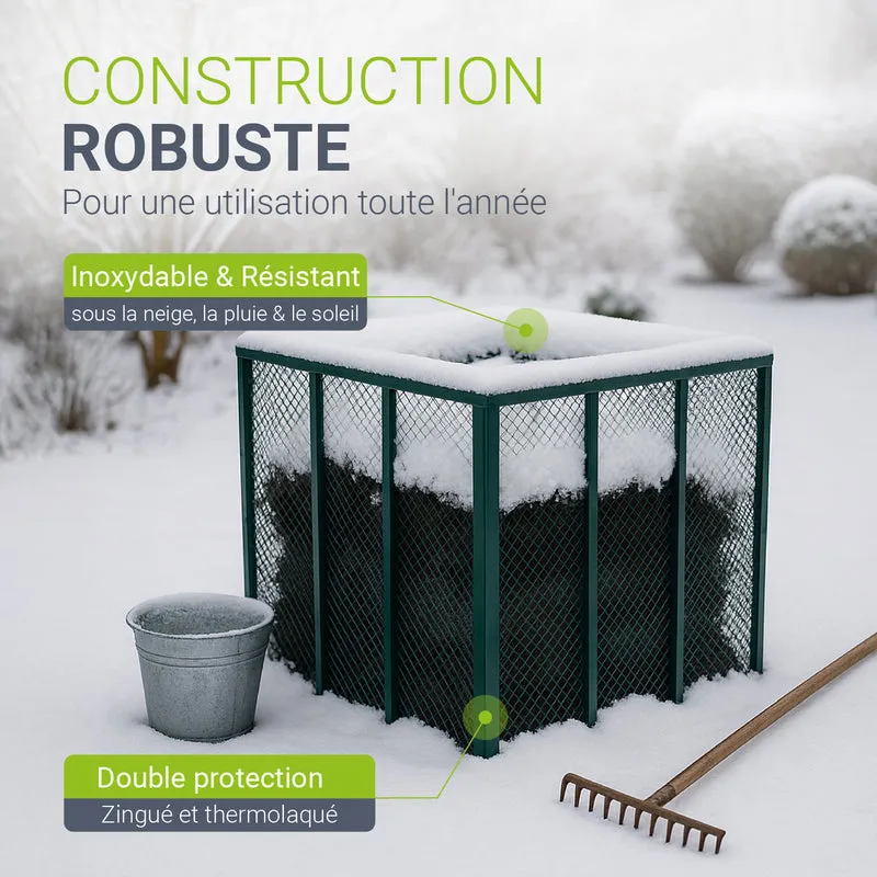 Metall Komposter für Gartenabfälle