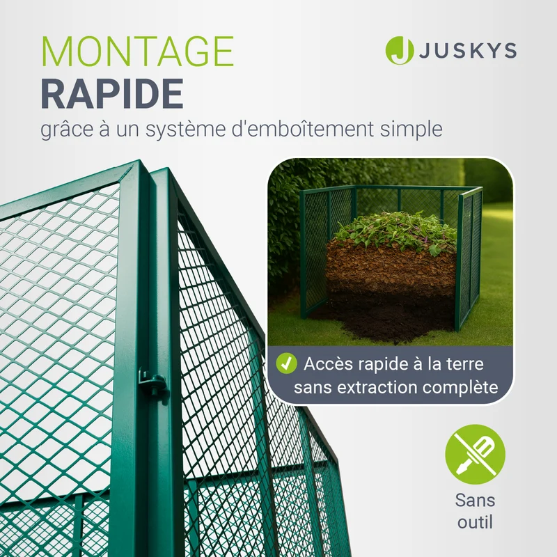 Metall Komposter für Gartenabfälle