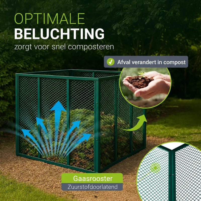 Metall Komposter für Gartenabfälle