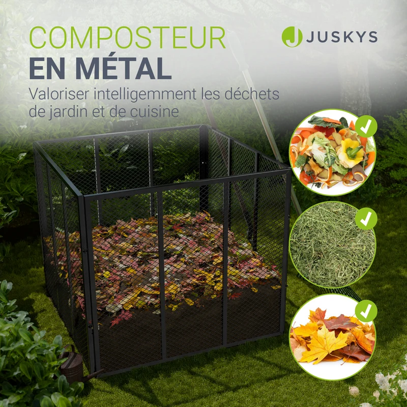 Metall Komposter für Gartenabfälle