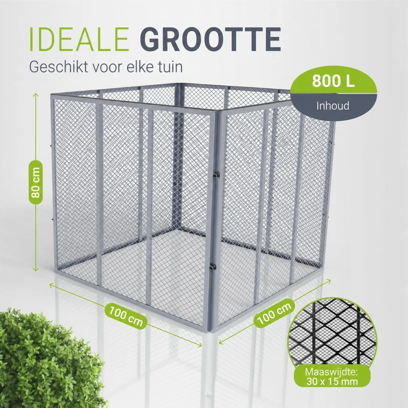 Metall Komposter für Gartenabfälle