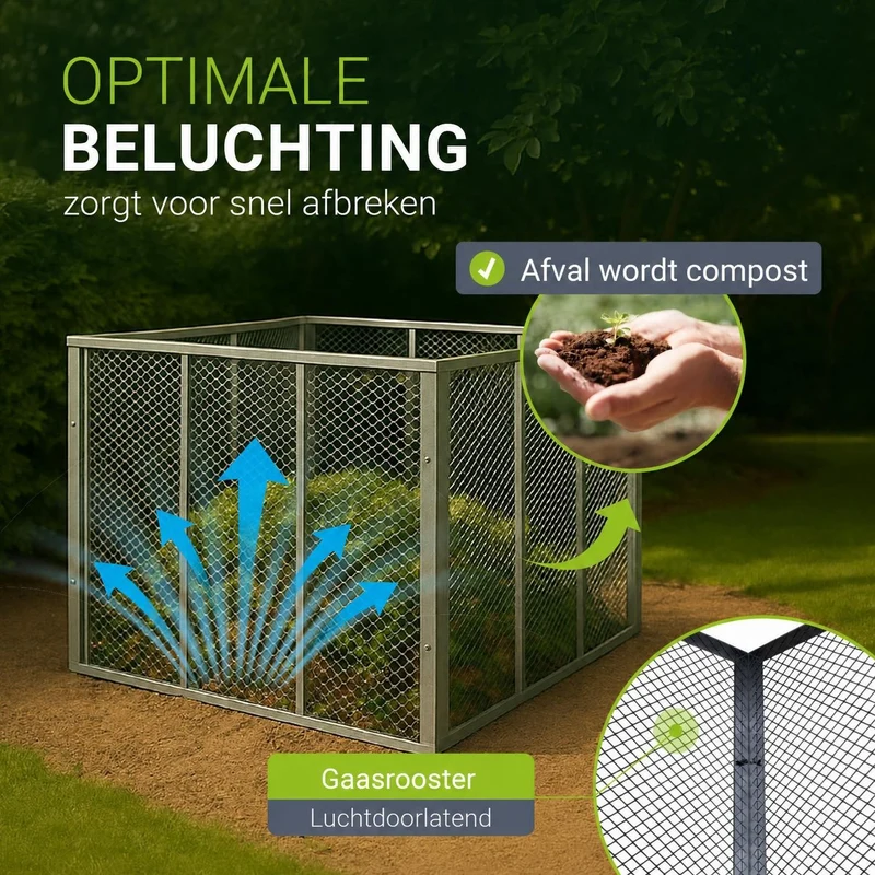 Metall Komposter für Gartenabfälle