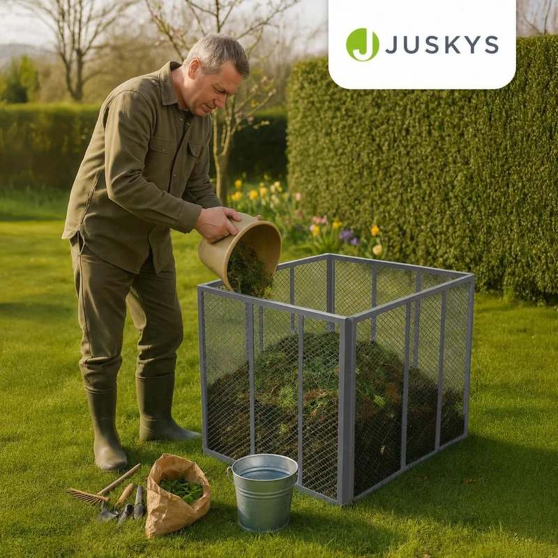 Metall Komposter für Gartenabfälle