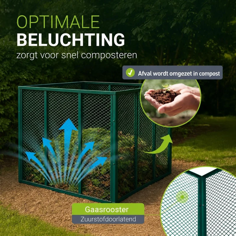 Metall Komposter für Gartenabfälle
