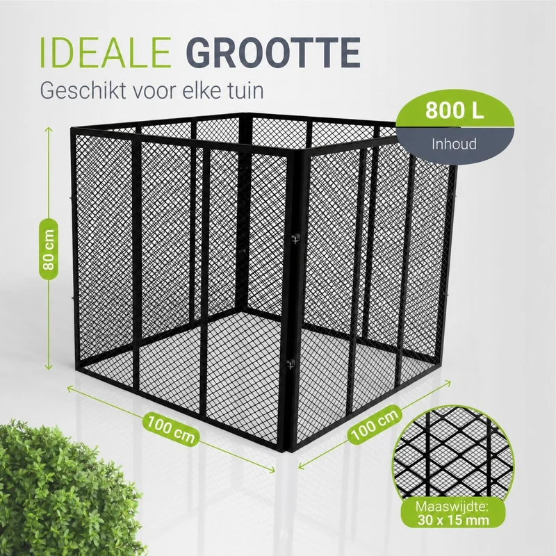 Metall Komposter für Gartenabfälle