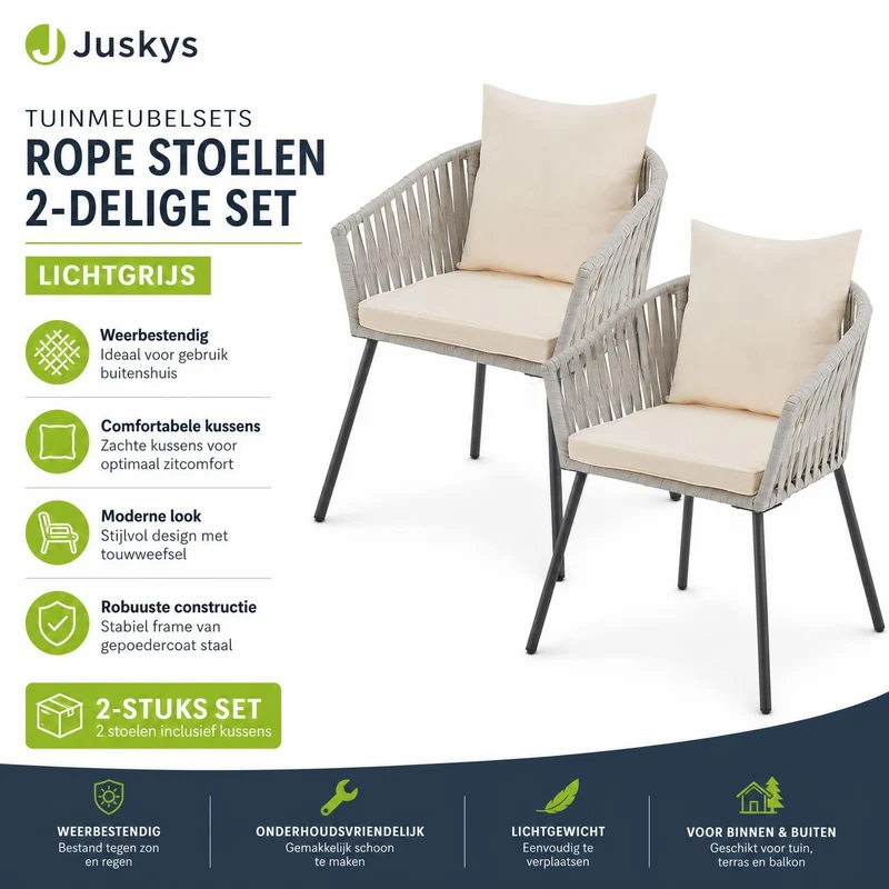 2er-Set Rope Stühle