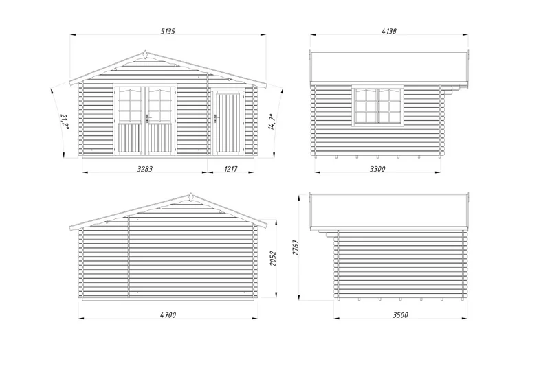 Palmako Gartenhaus Modell Emma