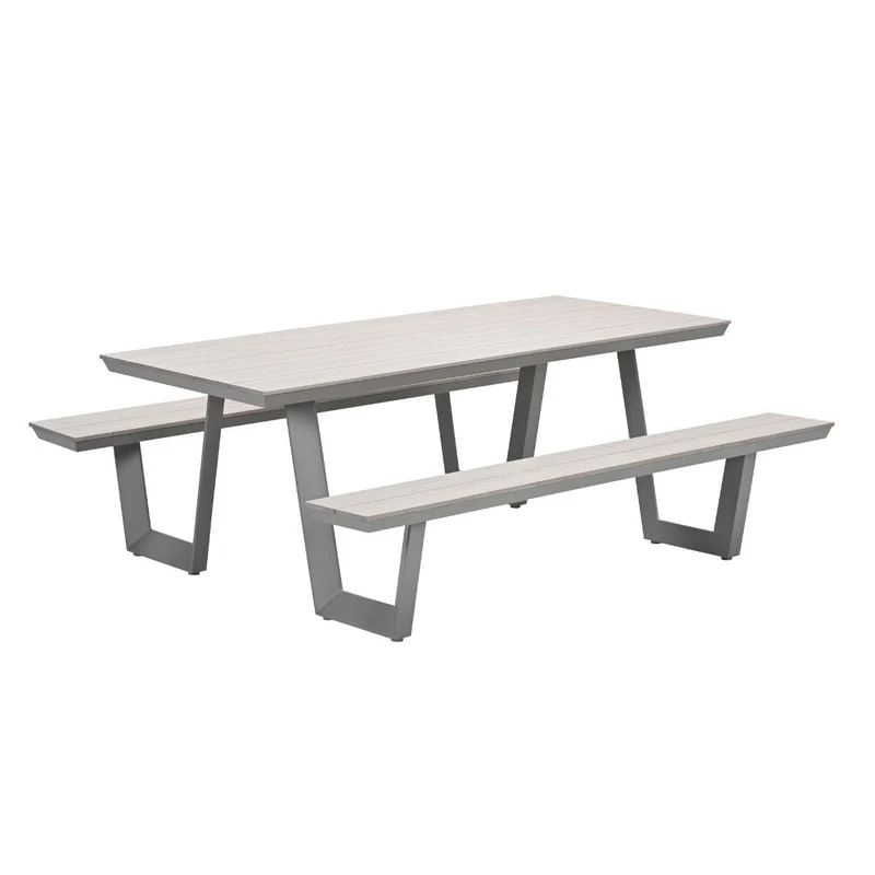 Garden Impressions Bell aluminium picknick set - 200x178 cm - taupe