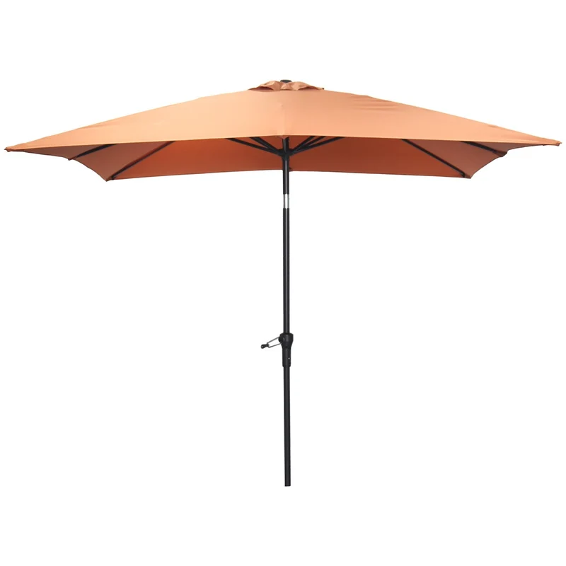 Garden Impressions Lotus parasol - 250x250 cm - carbon black - koper