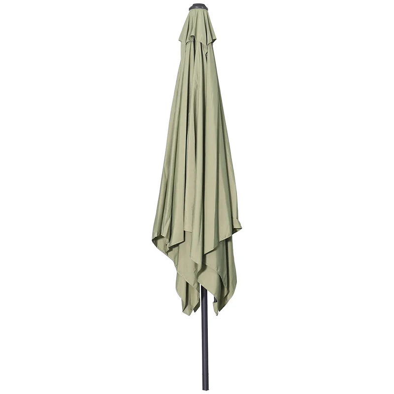 Garden Impressions Lotus parasol - 250x250 cm - carbon black - olijf