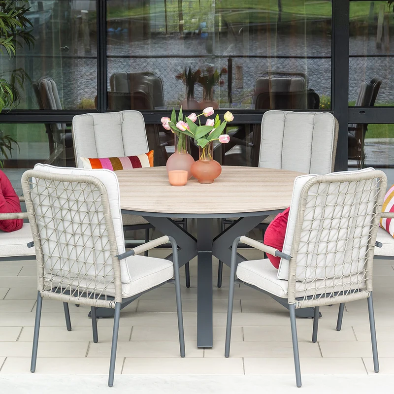 Garden Impressions Venice tuinstoelen set van 4 stapelbaar