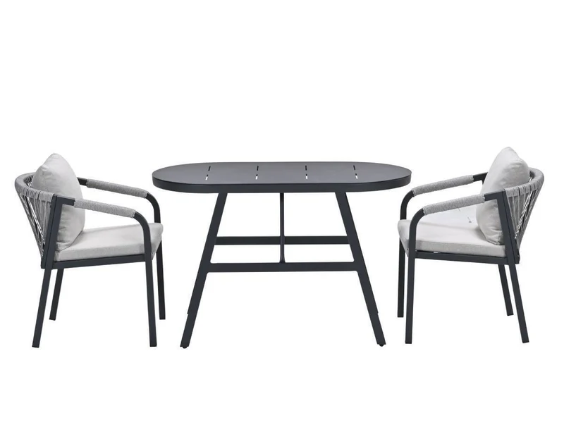 Garden Impressions Terni aluminium balkon set - carbon black - sand