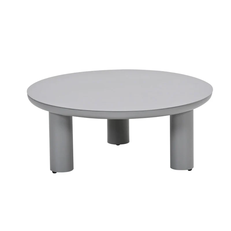 Garden Impressions Elefanti aluminium lounge tafel - Ø80xH32 cm - taupe