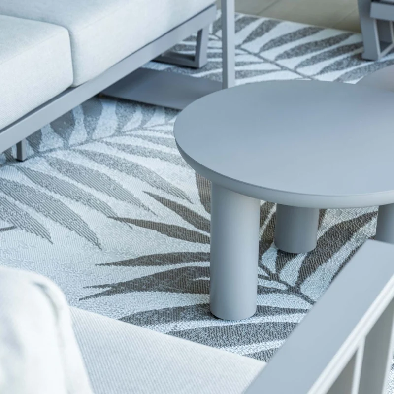 Garden Impressions Elefanti aluminium lounge tafel - Ø80xH32 cm - taupe