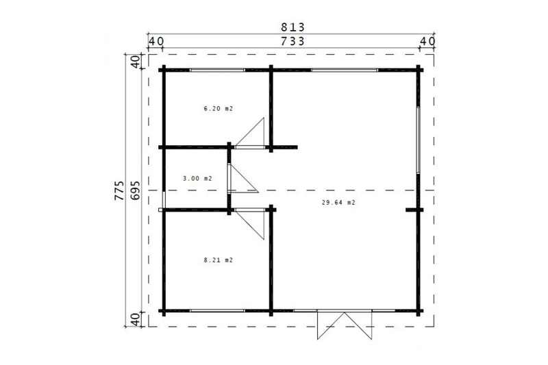 Casa Lignea Ferienhaus Modell Hans