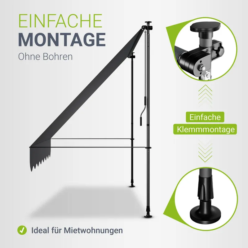 Klemmmarkise Kapstadt mit Handkurbel