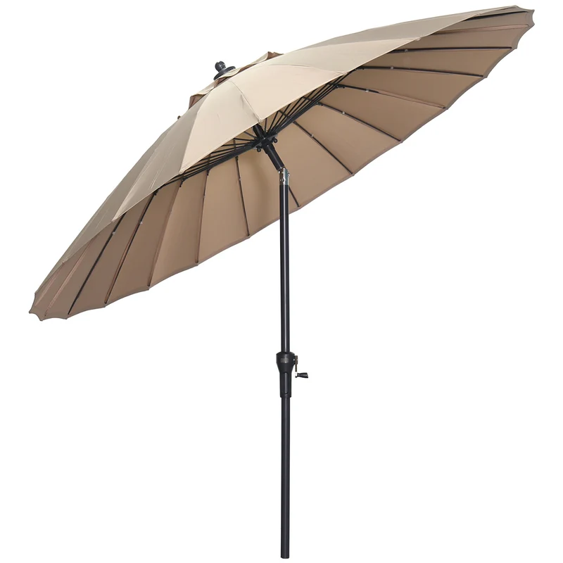 Garden Impressions Manilla parasol - Ø250 cm - carbon black - taupe