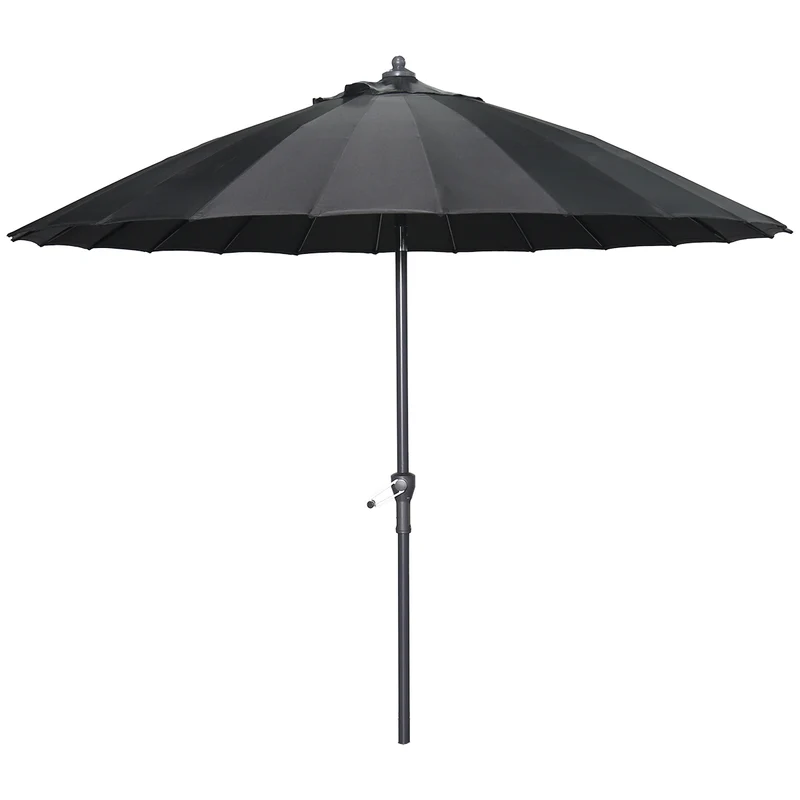 Garden Impressions Manilla parasol - Ø250 cm - carbon black - zwart