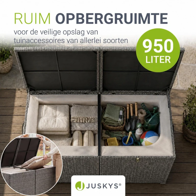 Polyrattan Auflagenbox Ikaria