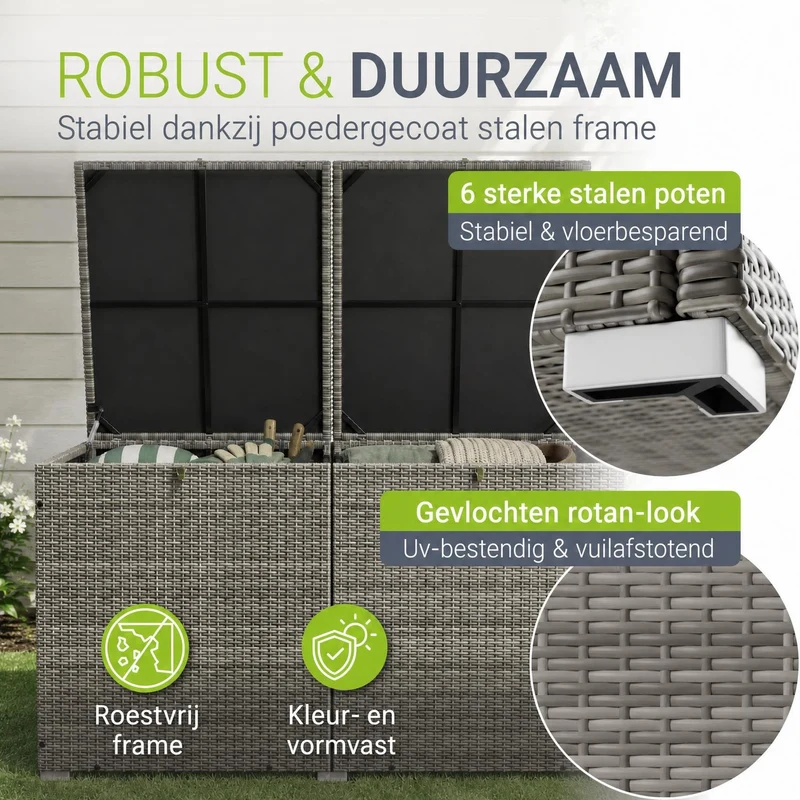 Polyrattan Auflagenbox Ikaria